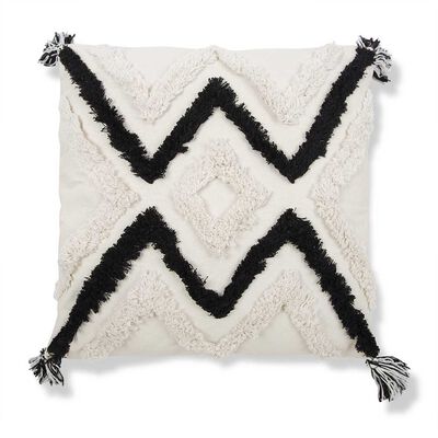 Cojín Decorativo Casanova Blanco Negro 45 x 45 cm