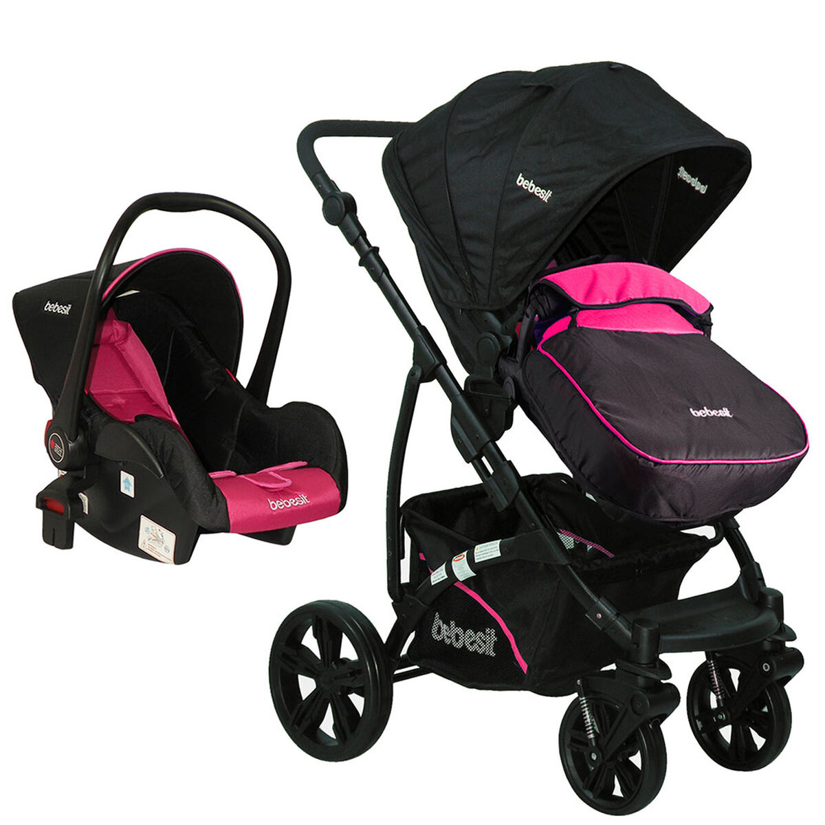 Coche Travel System Explorer Rosado Bebesit