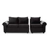 Sofá Seccional Muebles MPR Calafate 4 Negro