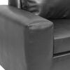 Juego de Living Innovamuebles Kahlo Sofá 3 Cuerpos + Dos Sillones 1 Cuerpo Negro