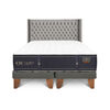 Cama Europea CIC Base Dividida King Grand Premium + Respaldo Sesia
