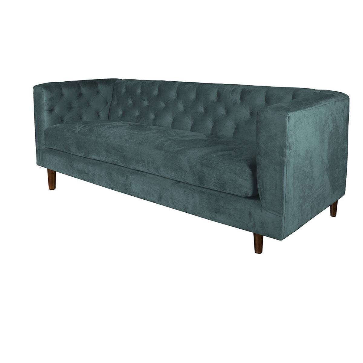 Sof&aacute; Tela Velvet Latam Home Brescia 3 Cuerpos