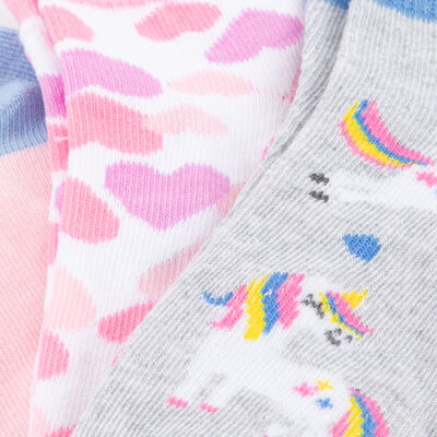 Imagen 2 del producto Pack 3 Calcetines Corto de Algodón Niña Chess Rosado