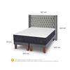 Cama Europea CIC Base Dividida King Grand Premium + Respaldo Sesia