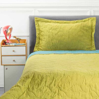 Cubrecama Bicolor Casanova Kids 1,5 Plazas Dino