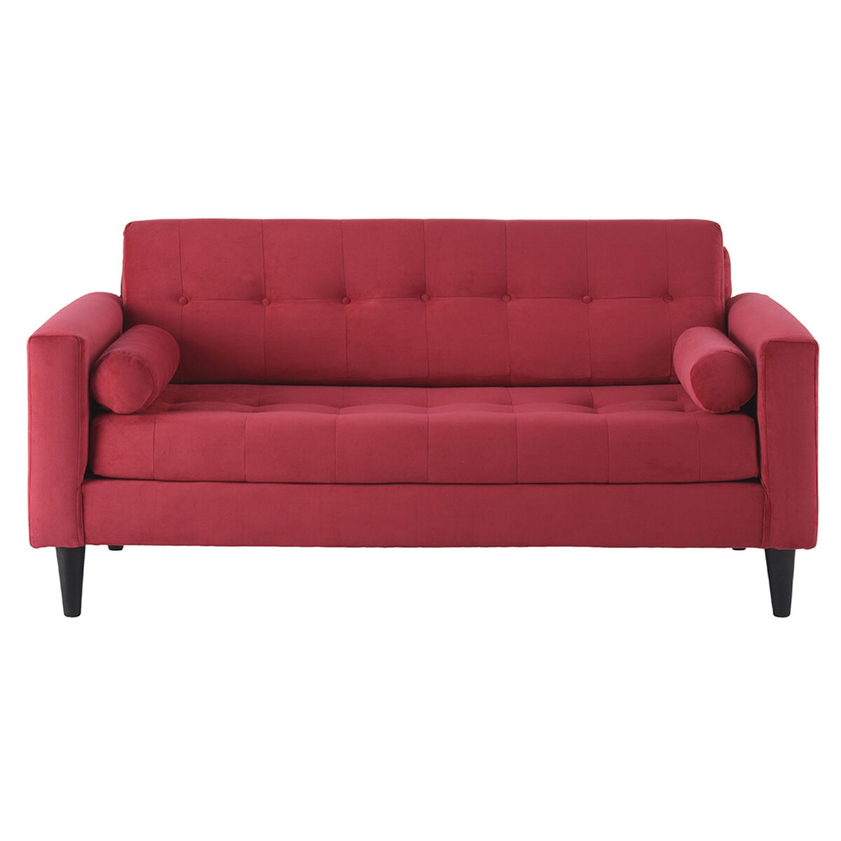 Sofá Bodevir Retro 3 Cuerpos Rojo