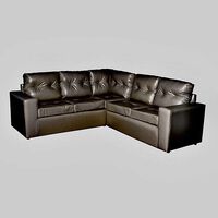 Sofá Seccional Modular Kea Liverpool 5 Cuerpos PU Café