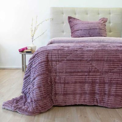 DORAL Cubrecama Doral 1.5 Plazas Coteloni Nebula Sherpa Rosa