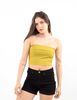 Polera Crop Strapless Mujer Icono