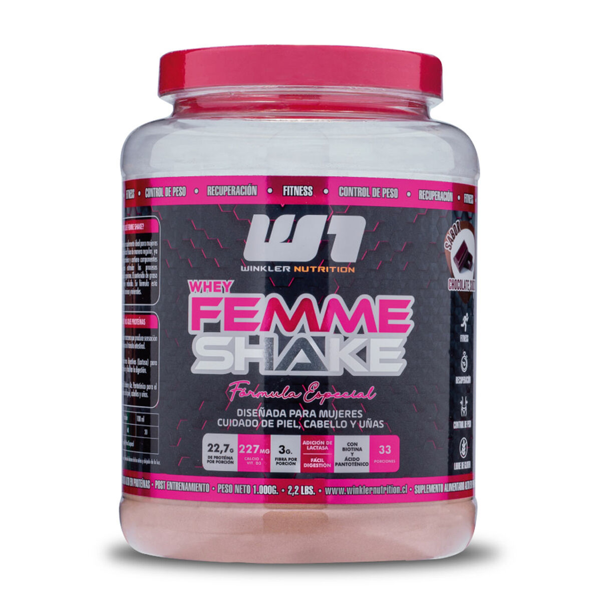 Proteína Mujer Whey Femme Shake Dulce De Leche 1 Kg. 30 Servicios