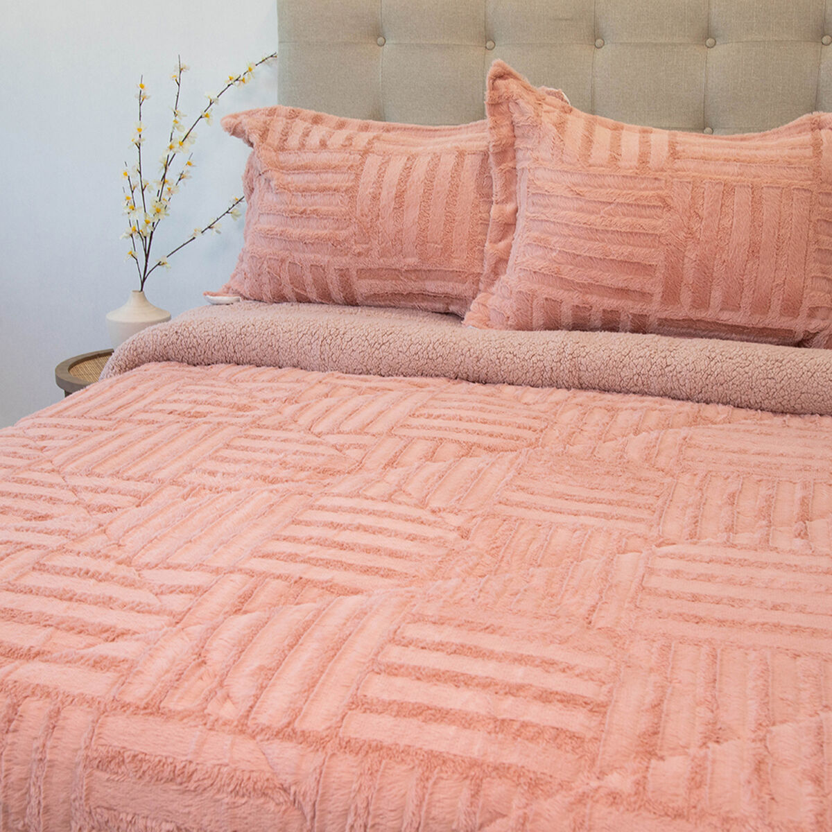 Cubrecama Doral 2 Plazas Rosa Senses