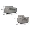 Juego de Living Innovamuebles Liverpool Córdoba Sofá 2 Cuerpos + Dos Butacas 1 Cuerpo Beige