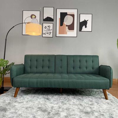 Casanova Sofá Cama Renata 3 cuerpos Verde Piedra 180x88CM