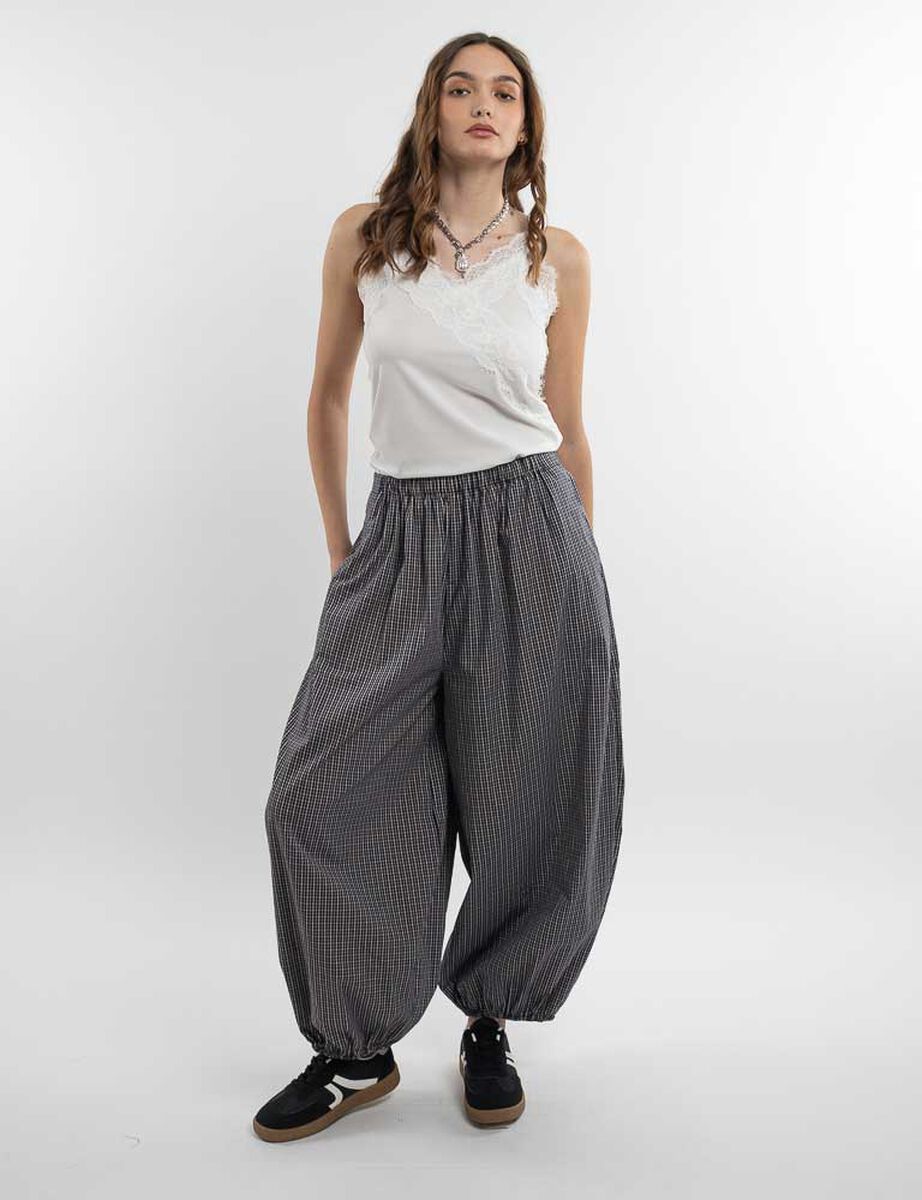 Pantal&oacute;n Balloon Cintura Elasticada Mujer Icono