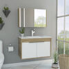 Botiquín + Mueble Lavamanos Flotante TuHome Bath 300