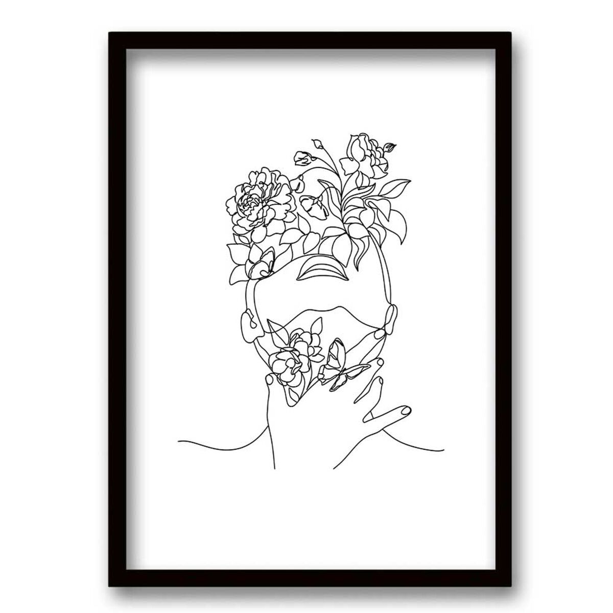 Cuadro Decorativo Retela Mujer Línea 50 x 35 cm