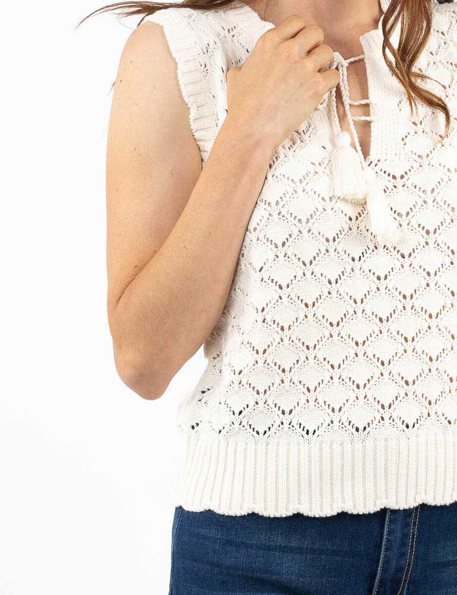 Sweater Sin Mangas Mujer Portman Club