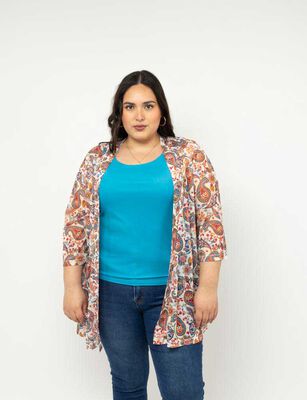 Imagen 1 del producto Tapado Manga 3/4 Mujer Extralindas Blanco, Fucsia, Negro, Verde