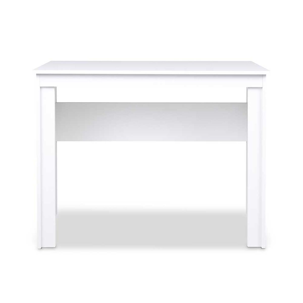 Combo Cama Europea CIC 1 Plaza Excellence + Escritorio Basic Blanco