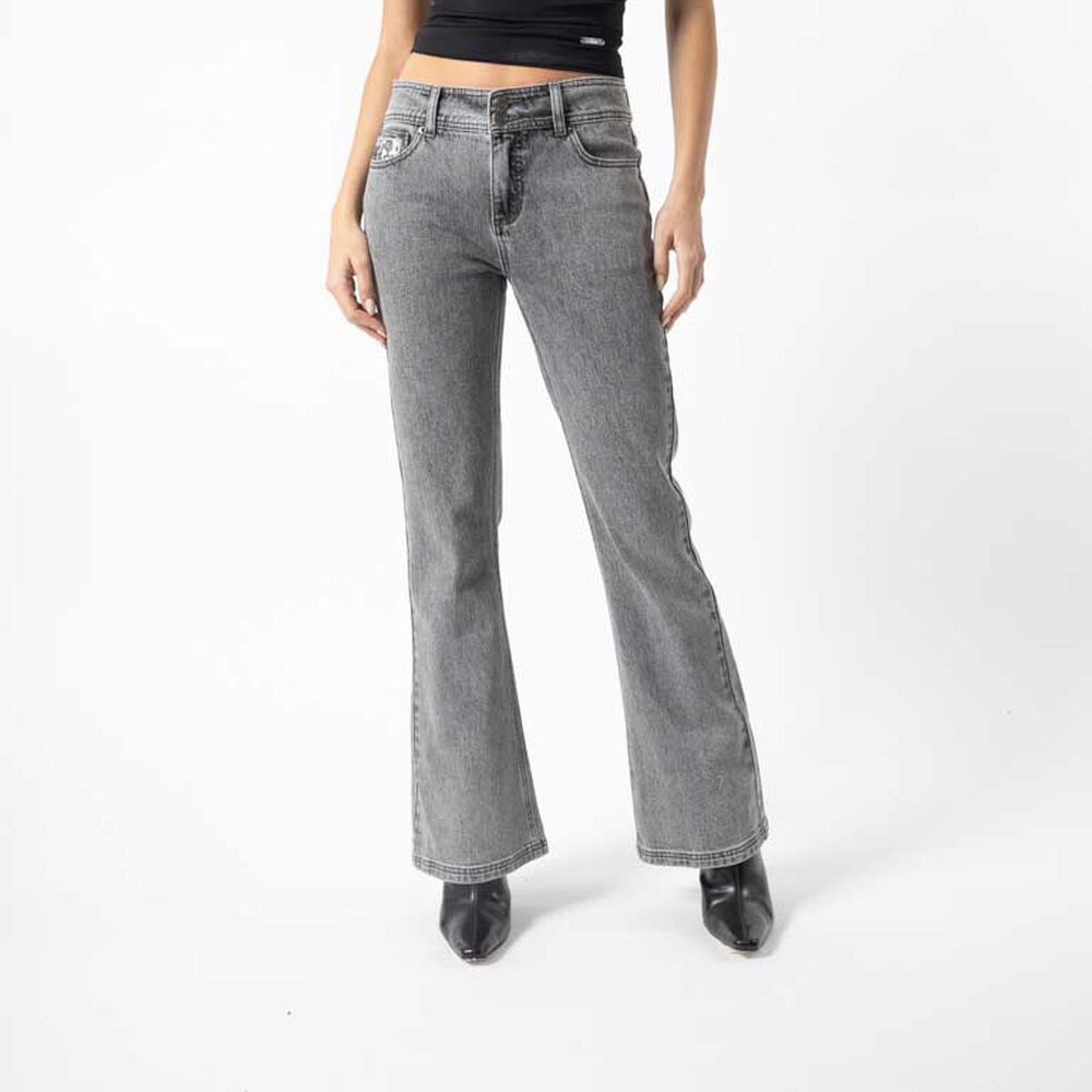 Jeans Flare Lentejuelas Bolsillo Mujer Soviet