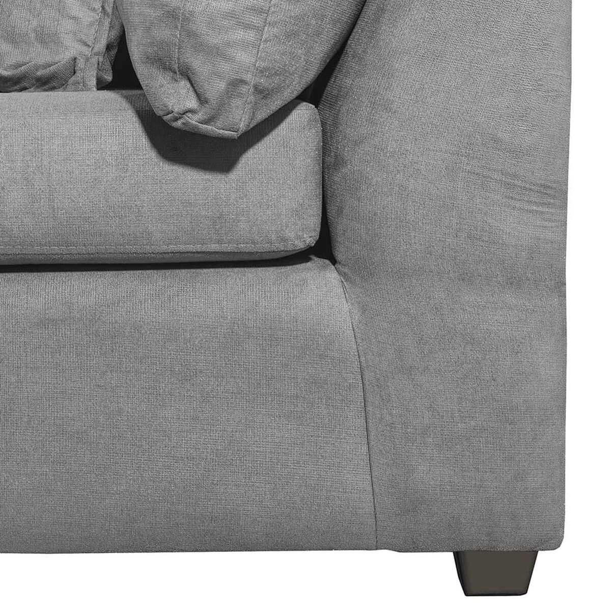 Sofá Seccional Izquierdo Innovamuebles Atalanta 4 Cuerpos Gris