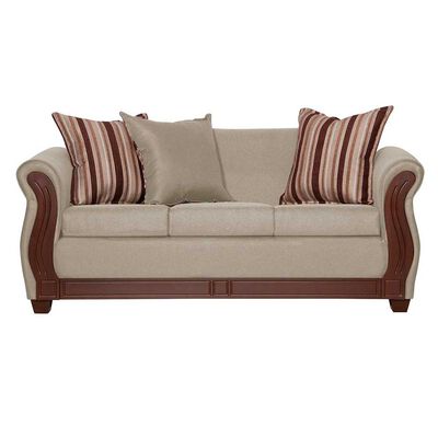 Imagen 2 del producto Juego de Living Ruzam Mobel Atenas Sofá 3 Cuerpos + Dos Sillones 1 Cuerpo Lino Beige