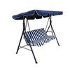 Sillón Columpio para Terraza Casanova 3 Cuerpos Azul Blanco