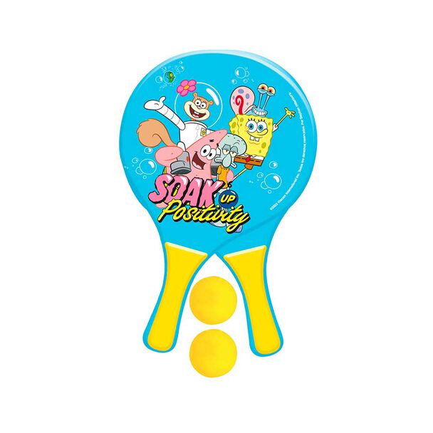 Paletas De Playa con Bolso 1 Pelotas Sponge Bob