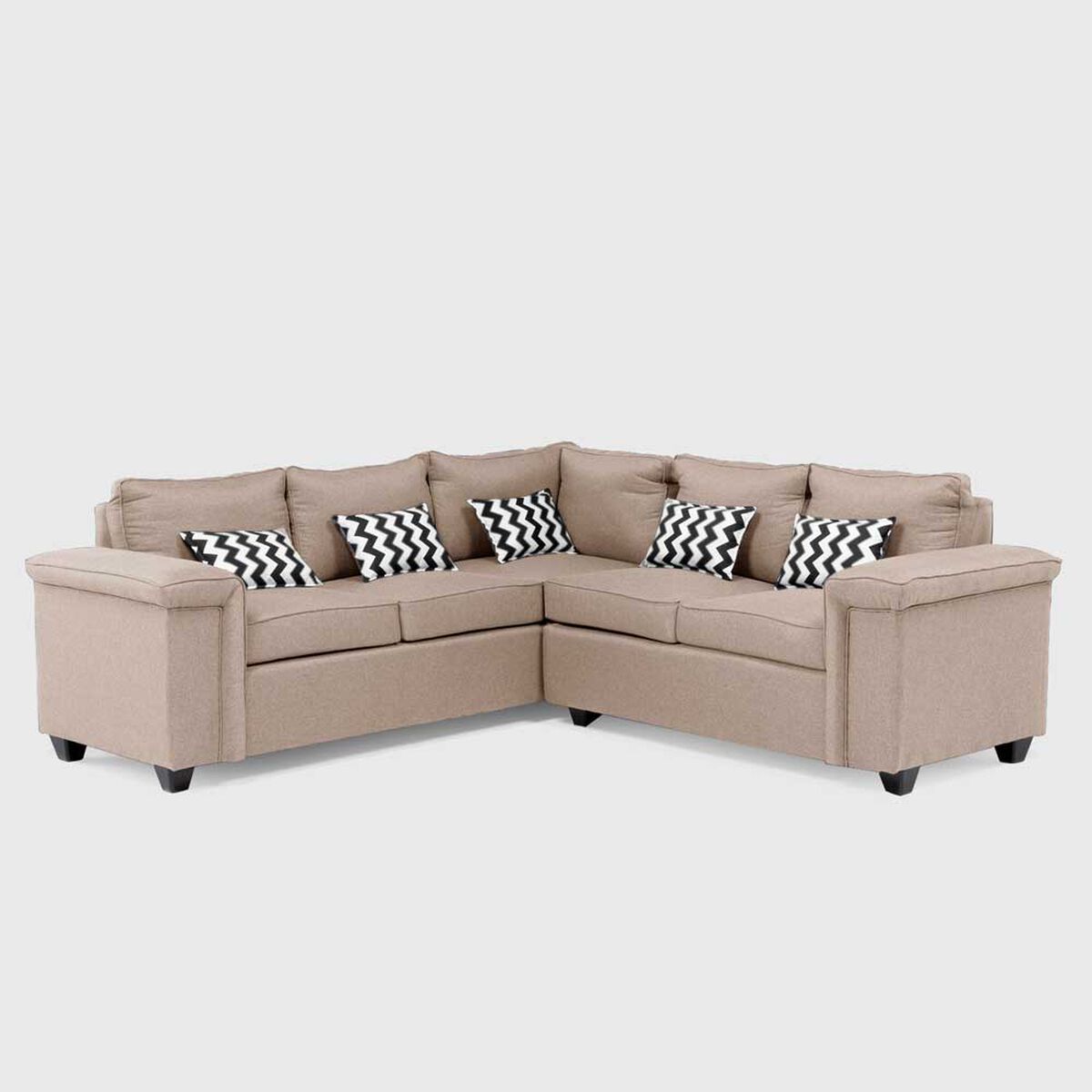 Sof&aacute; Seccional Mons Sicilia 5 Cuerpos Beige