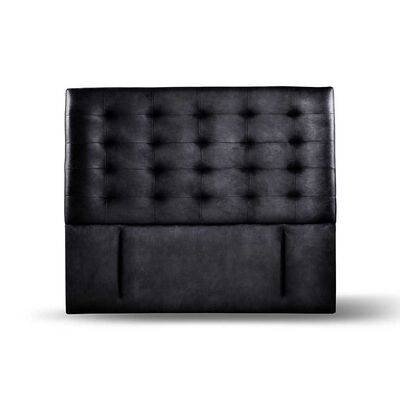 Respaldo Latam Home King Napoles Cuero Negro