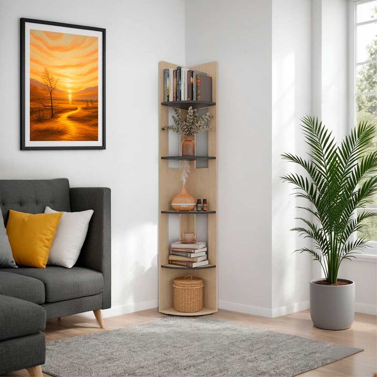 Estante Tuhome Home E7 Cartagena Wengue
