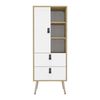 Clóset TuHome Huna 1 Puerta 2 Cajones Macadamia Blanco