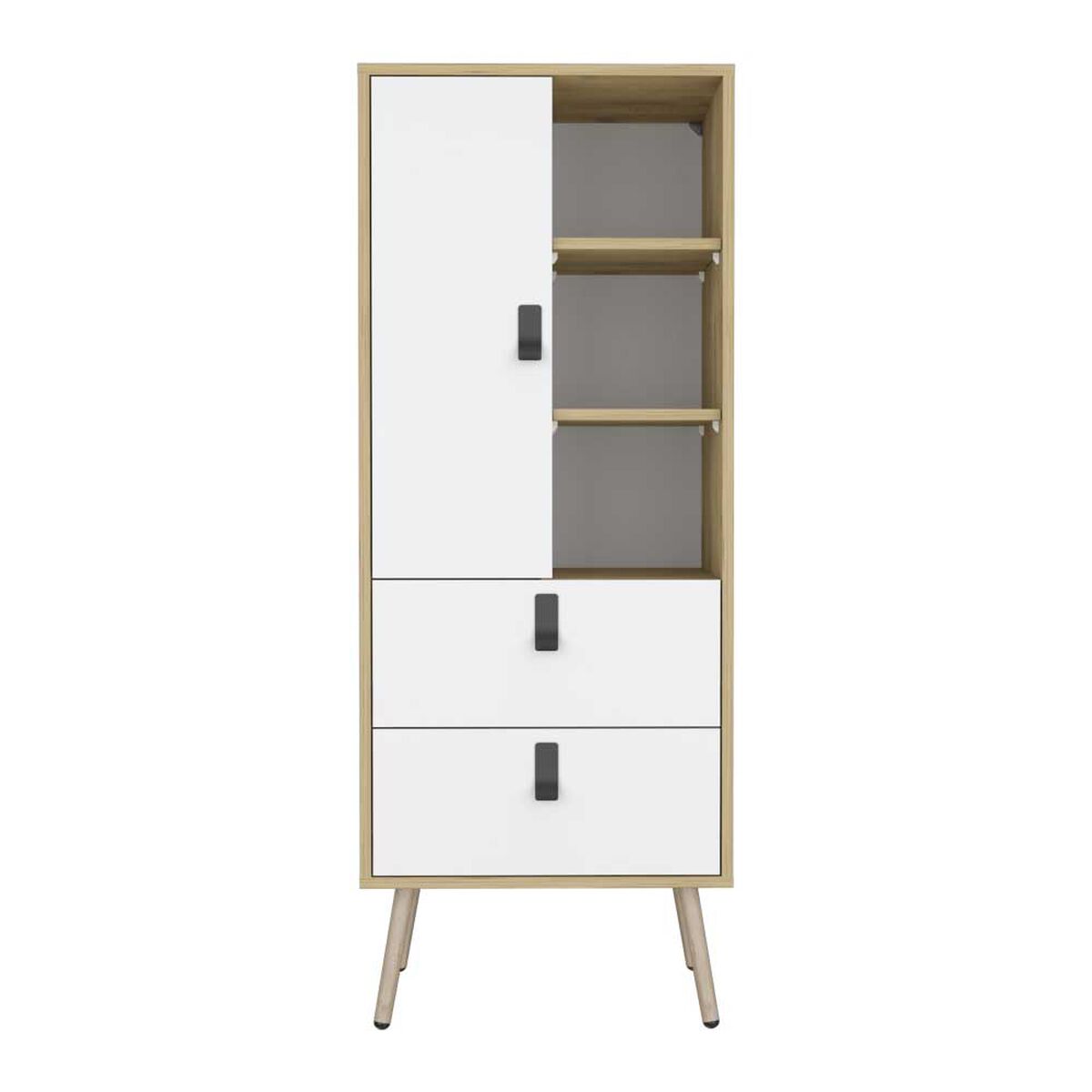 Clóset TuHome Huna 1 Puerta 2 Cajones Macadamia Blanco