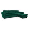 Sofá Seccional Muebles MPR Journey 3 Verde Esmeralda