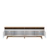 Rack TV Decocasa Flyn Stilo Hasta 75" Off White