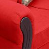Juego de Living Elegant Detail Girona Sof&aacute; 3 Cuerpos + Dos Sillones 1 Cuerpo Rojo