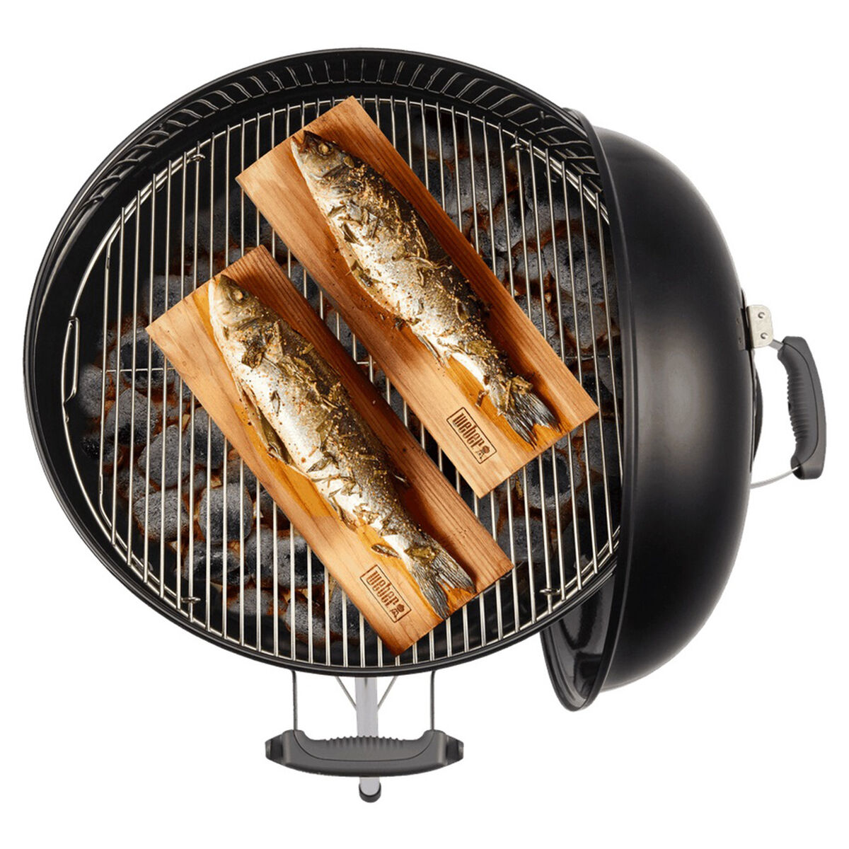 Parrilla a Carb&oacute;n Kettlepre Original 22  Weber Acero Esmaltado Negro