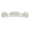 Juego de Living Kea Nize PU Sofá 3 Cuerpos + Dos Sillones 1 Cuerpo Beige