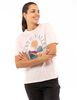Polera Deportiva Algodón Con Estampado Manga Corta Mujer Alpinextrem