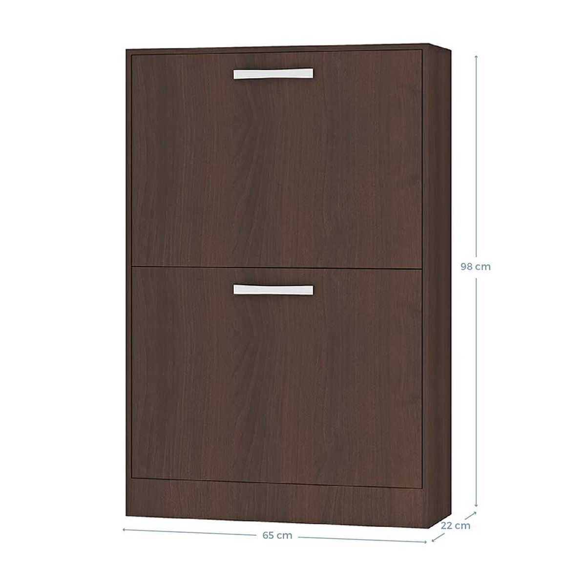 Zapatero Vekkahome Nick 2 Puertas Beige 
