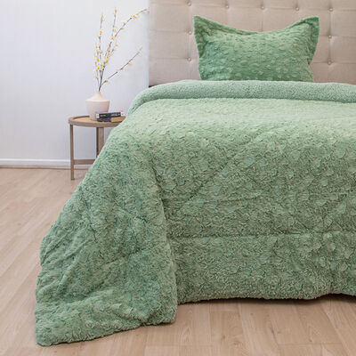 Cubrecama Doral 1,5 Plazas Verde Senses