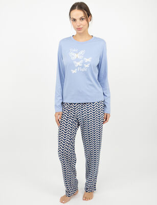 Imagen 2 del producto Pantalón de Pijama Mujer Portman Club Azul, Rosado