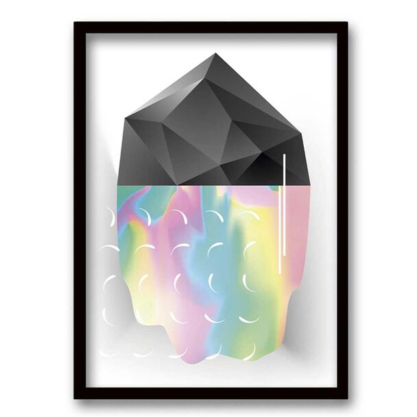 Cuadro Decorativo Retela Triángulo Flúor 70 x 50 cm