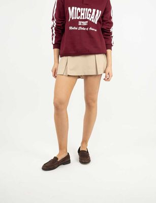 Imagen 1 del producto Falda Mini Mujer Icono Beige