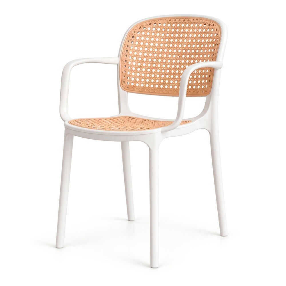 Silla Tuhome Nest Blanca Café Claro