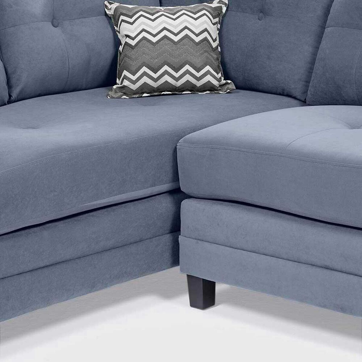 Sof&aacute; Seccional Izquierdo Living Factory Dubai 5 Cuerpos Gris