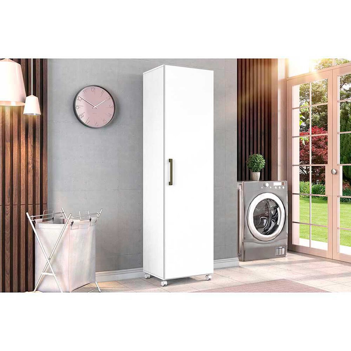 Combo Mueble Alacena Casanova Service Master 1 Puerta + Tabla de Planchar 2 Puertas