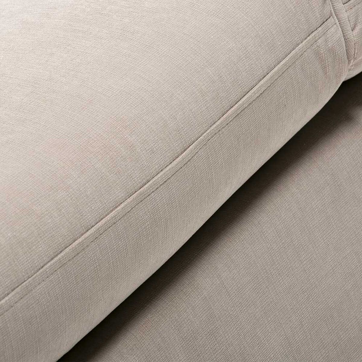 Sofá Kea Retro Felpa 2 Cuerpos Beige