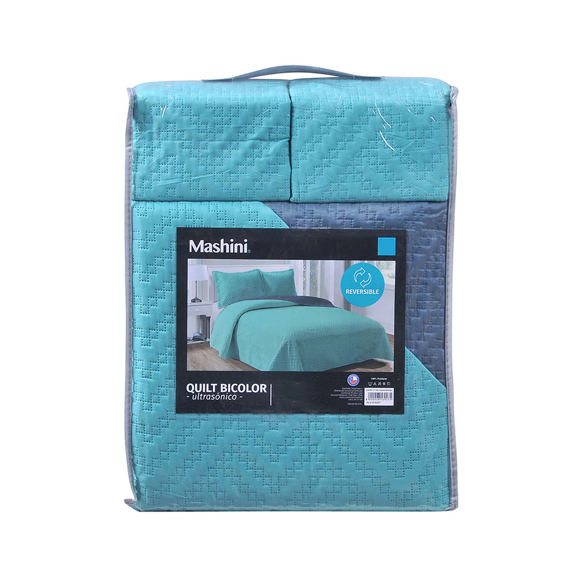 Quilt Mashini 2 Plazas Estampado Viña