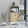 Mueble para Microondas TuHome Bi Color Duna Blanco 2 Puertas